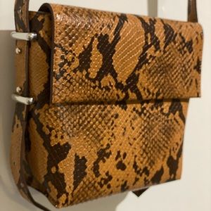 Snakeskin crossbody